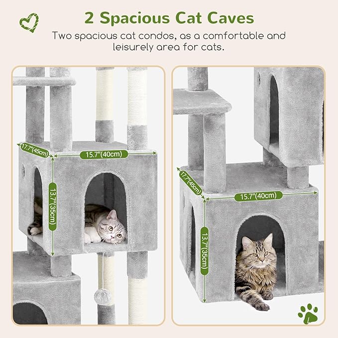 Globlazer Cat Tower for Indoor Cats, Heavy Duty Cat Trees for Large Adult Big - Image 3