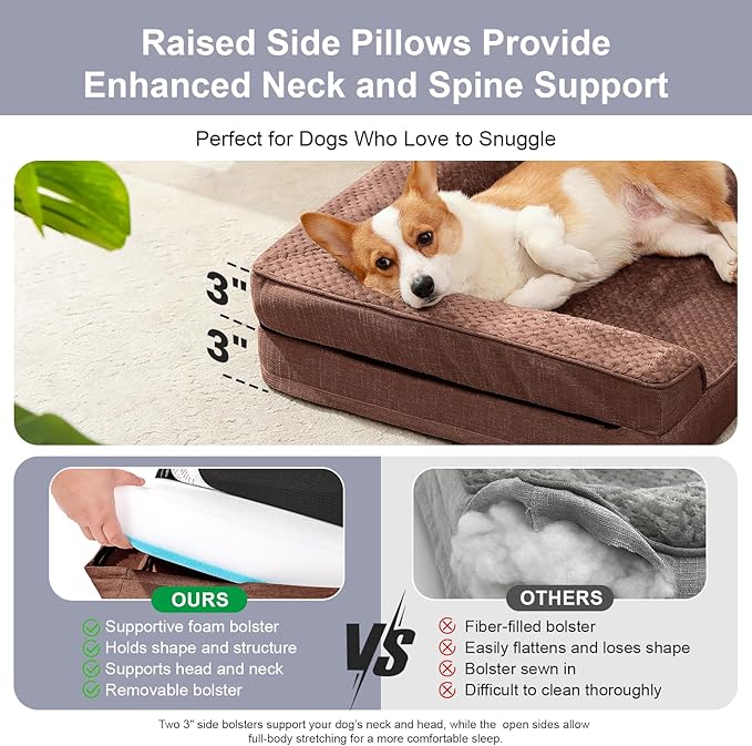 Orthopedic Dog Bed Medium Size Dog, Memory Foam Dogs Bed - Image 5