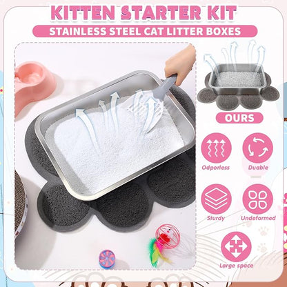 31 Pcs Kitten Supplies Starter Kit Kitten Essentials Starter Kit Include - Image 4