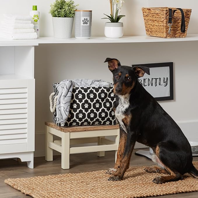 Bone Dry Pet Storage Collection Lattice Paw Print, Small Rectangle - Image 5