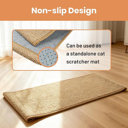 Ordora Large Cat Scratcher Mat: 31.5 X 14 Inch Upgrade Soft Sisal Horizontal - Image 3