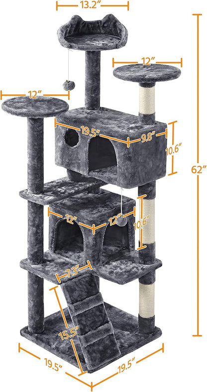Yaheetech 62in Cat Tree Cat Tower - Image 4
