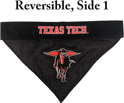 Pets First Collegiate Pet Accessories, Reversible Bandana, Texas Tech Red - Image 3