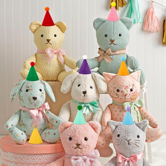 10 Pcs Mini Birthday Party Hats Multicolor Lovely Cone Hats - Image 9
