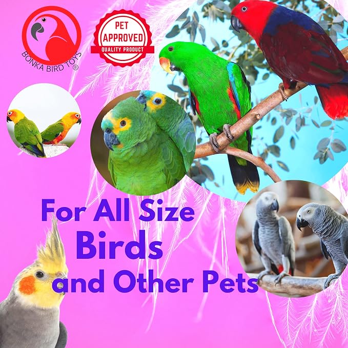 Bonka Bird Toys 2183 Pk6 Mini Sandal Foot Beak Chew Throw Parrot Parakeet - Image 6