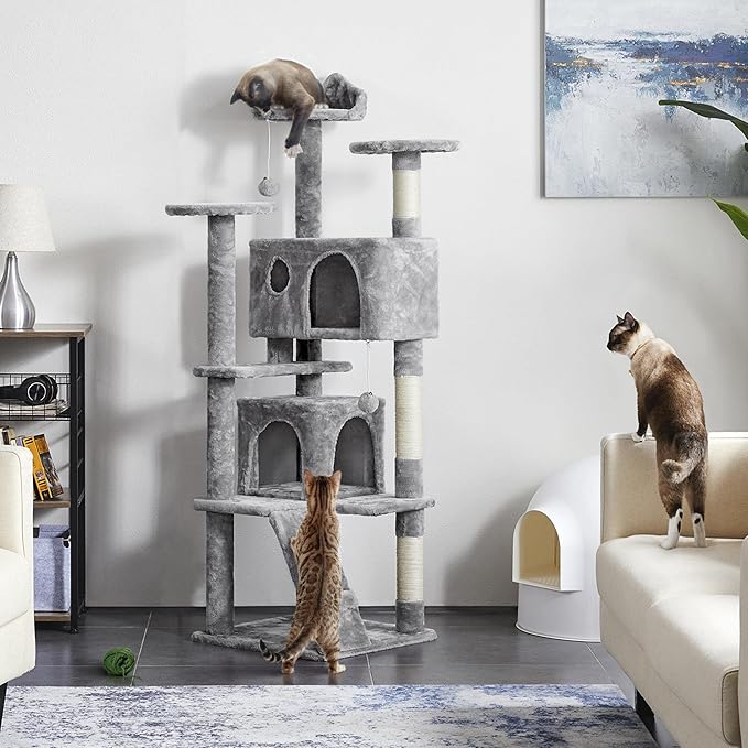 Yaheetech 62in Cat Tree Cat Tower - Image 3