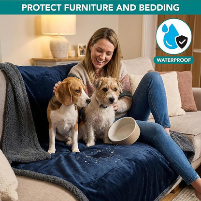 PetAmi Waterproof Dog Blanket for Medium Large XL Dog Puppy Cat Throw for Couch - Image 2