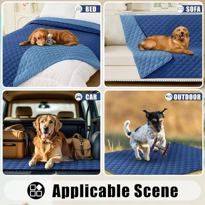 Smiry Waterproof Dog Bed Cover Blanket, Soft Reversible Pet Blanket, Washable - Image 7