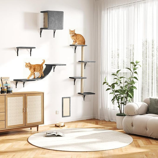 COZIWOW Wall Mounted Cat Furniture, Cat Wall Shelves and Perches, Floating Cat by COZIWOW