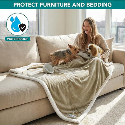 PetAmi Waterproof Dog Blanket for Medium Large XL Dog Puppy Cat Throw for Couch - Image 2