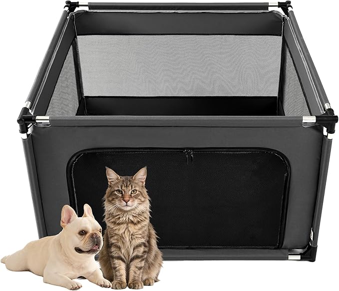 EHEYCIGA 42x42x26 Inches Puppy Playpen Without Top Cover by EHEYCIGA