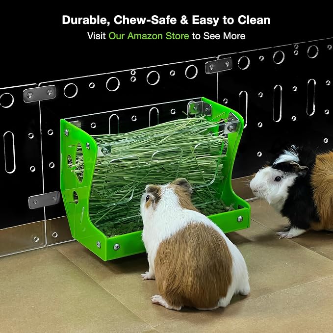 GuineaLoft™ Custom 2-in-1 Hay & Food Feeder - Image 5
