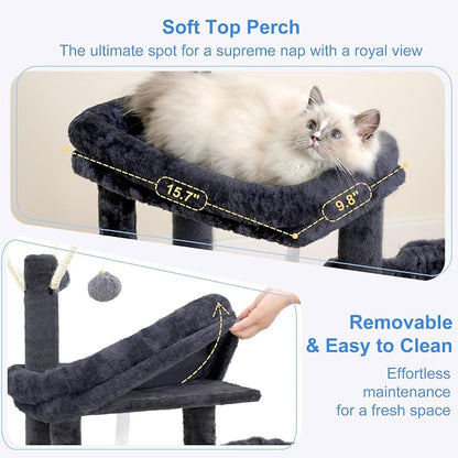 Heybly Cat Tree, 45.3-Inch Cat Tower - Image 4