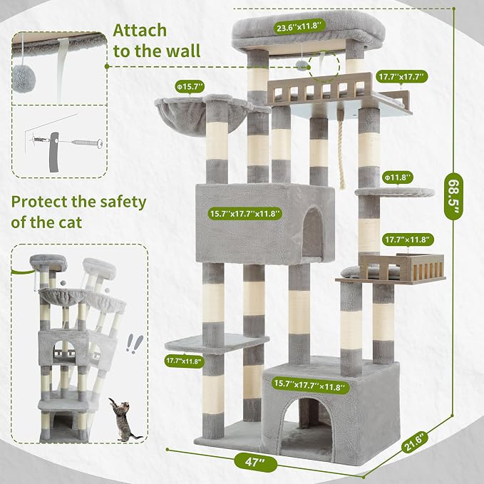 Maine Coon Cat Tree, Heavy Duty Cat Tree - Image 7