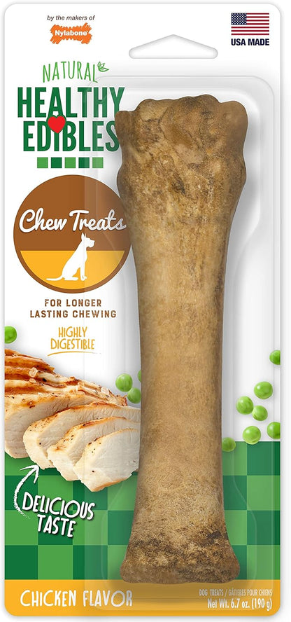 Nylabone Healthy Edibles Natural Dog Chews, Long Lasting Bones by Nylabone