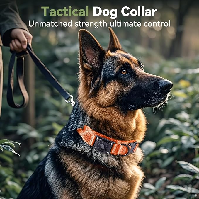 2026 Upgrade Waterproof AirTag Dog Collar, Military Tactical Dog Collar - Image 2