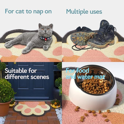 Cute Cat Litter Mat 35”x24”, Litter Box Mat, Litter Trapping Mat, Soft on Kitty - Image 6