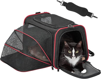 Petsfit Expandable Cat Carrier Dog Carriers, Airline Approved Soft-Sided by Petsfit