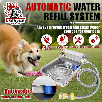 Automatic Dog Water Dispenser 1 Gal/3.8L Outdoor Dog Water Bowl Auto-Fill Water - Image 5