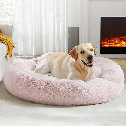 WESTERN HOME WH Calming Dog & Cat Donut Cuddler, Anti-Anxiety Warming Cozy Soft - Image 4
