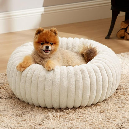 Bedsure ComfyFleece™ Donut Small Dog Bed by BEDSURE