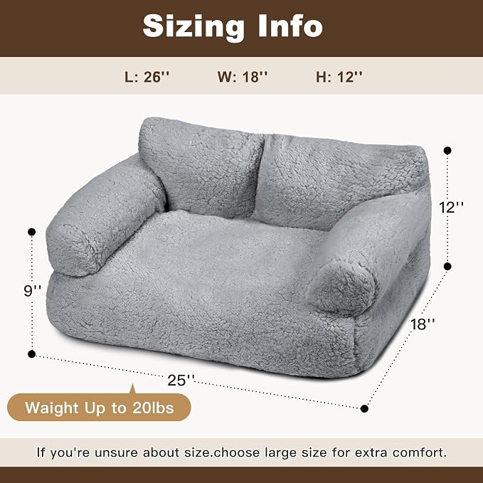 Large Cat Beds for Indoor Cats, Dog Couch Bed, Cute Cat Couch Sofas for Less - Image 3