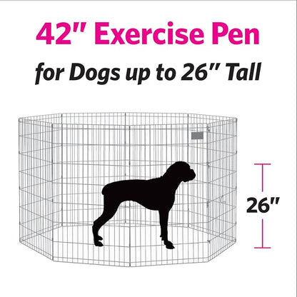 MidWest Homes for Pets Folding Metal Dog Exercise Pen, Indoor/Outdoor Playpen - Image 7