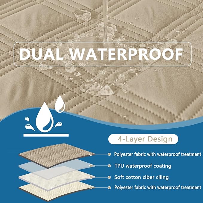 hyha Waterproof Dog Blanket, Reversible Pet Bed Blanket, Soft Sofa Couch Cover - Image 3