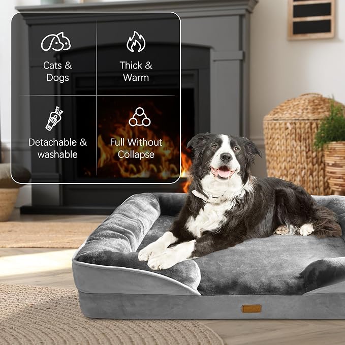 Orthopedic Dog Bed with Sides - Image 2