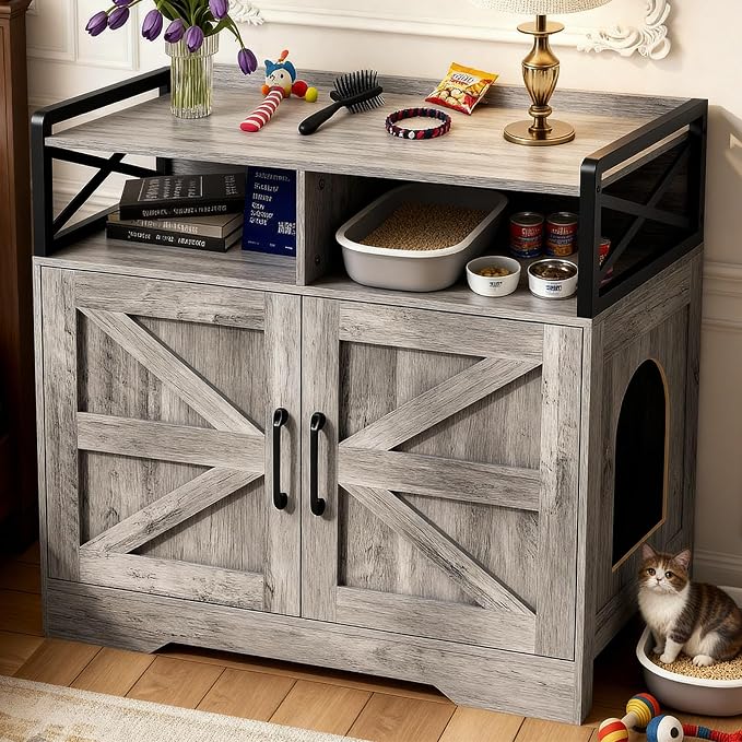 Cat Litter Box Enclosure Furniture - Image 6
