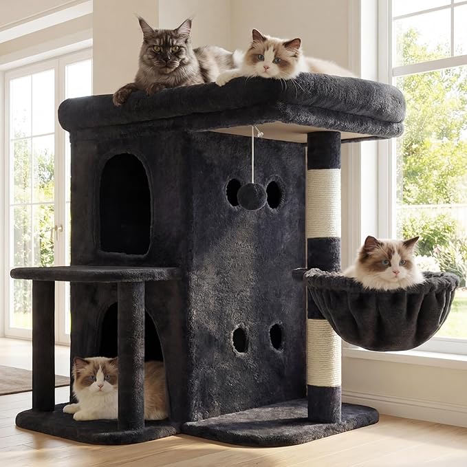 Heybly Cat Tree, 25.6-inch Cat Tower by HEYBLY
