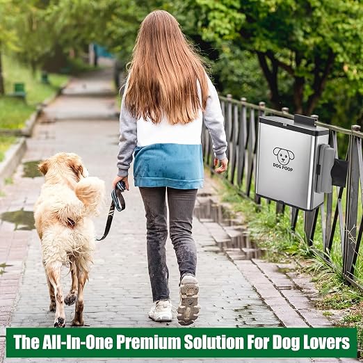 Dog Poop Trash Can Outside, 2.1 Gallon Dog Waste Container - Image 6