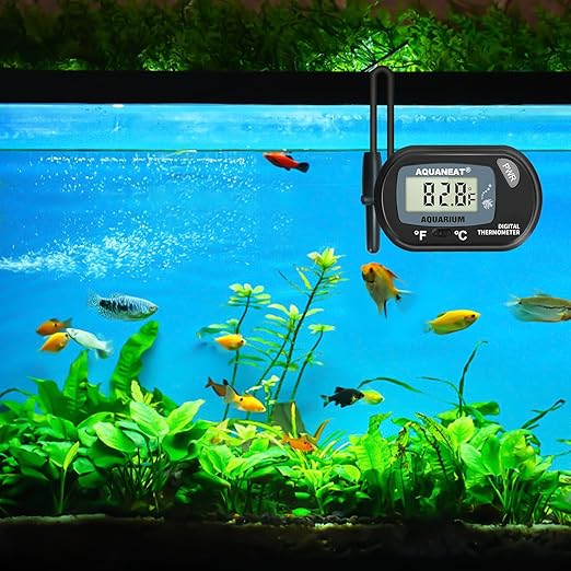 AQUANEAT 2 Pack Aquarium Thermometer, Fish Tank Thermometer, Digital - Image 5