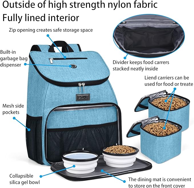 BAGLHER丨Dog Travel Bag, Airline Approved Pet Supplies Backpack, Dog Travel - Image 4