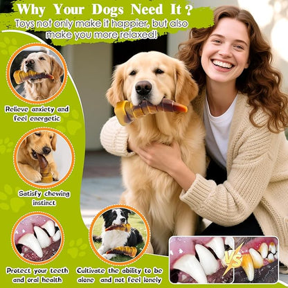 Dog Chew Toys for Aggressive Chewers, 2 Pack Indestructible Dog Toys for Large - Image 5