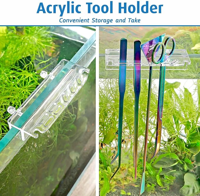 hygger 6-in-1 Long Aquarium Aquascaping Tools Kit, Color Stainless Steel - Image 5