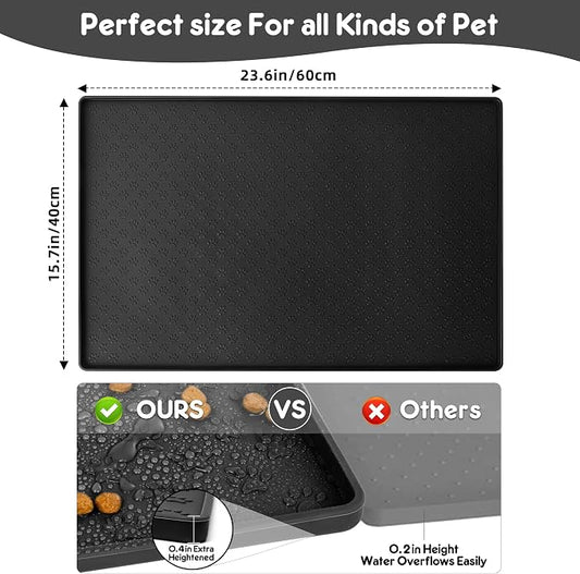 Silicone Dog Dish Mat for Food and Water - Image 2