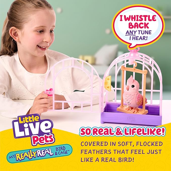Little Live Pets My Really Real Talking Bird Toy & Cage - Image 2