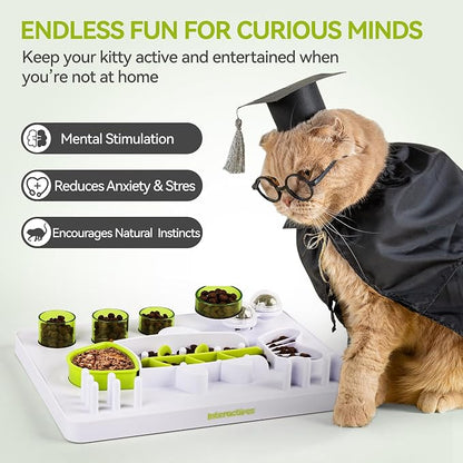 ALL FOR PAWS Interactive Cat Puzzle Feeder - Image 4