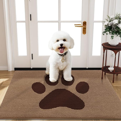 Buganda Dog Door Mat for Muddy Paws, Absorbent Dirt Trapper Non Slip Indoor by Buganda