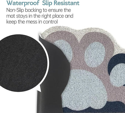 Cute Cat Litter Mat 24”x16”, Litter Box Mat, Litter Trapping Mat, Soft on Kitty - Image 5