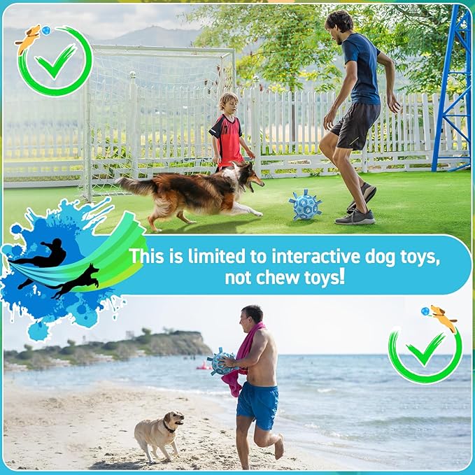 QDAN Dog Toy Balls, Premium Dog Soccer Ball - Image 6