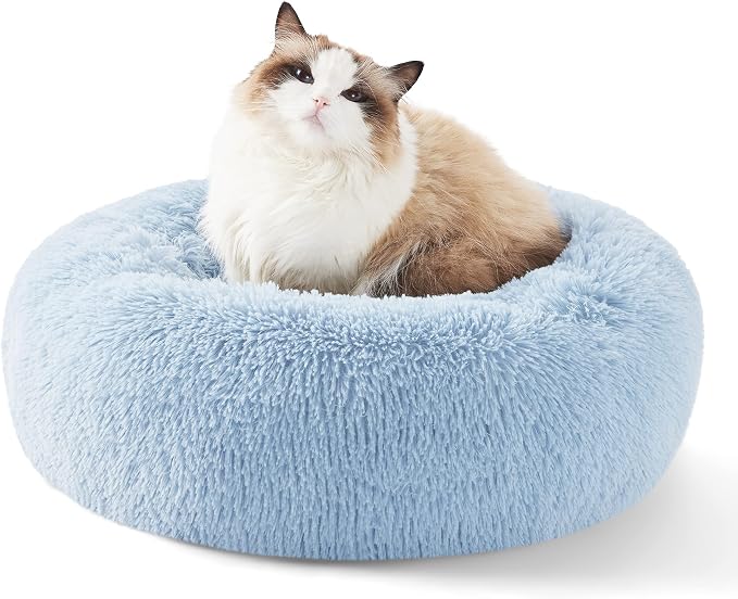 Bedsure Calming Cat Beds for Indoor Cats by BEDSURE