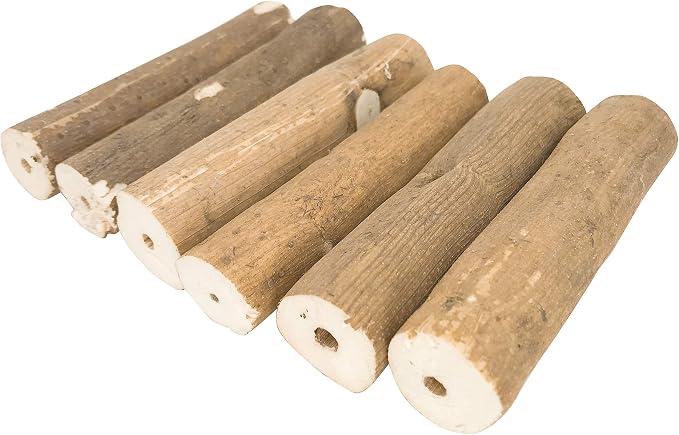 Bonka Bird Toys 1211 Pk6 Natural Bark Sola Sticks, 1.25" Diameter, Soft Chew - Image 3