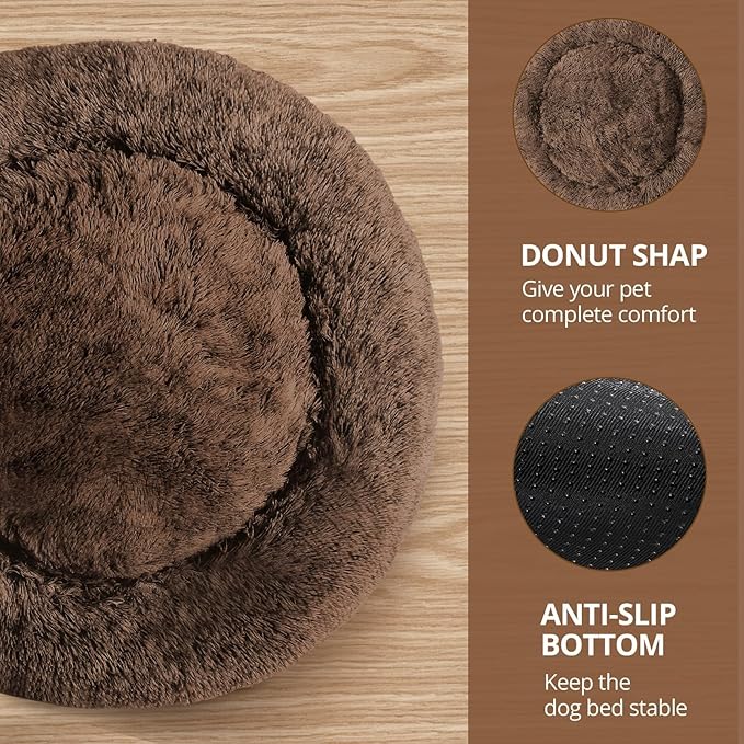 JOLLYVOGUE Calming Dog Bed for Small Dogs - Image 3