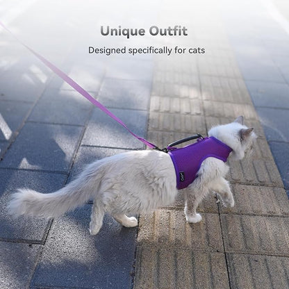 Kitty Harness and Leash for Walking Escape Proof Breathable Mesh Fabric - Image 7