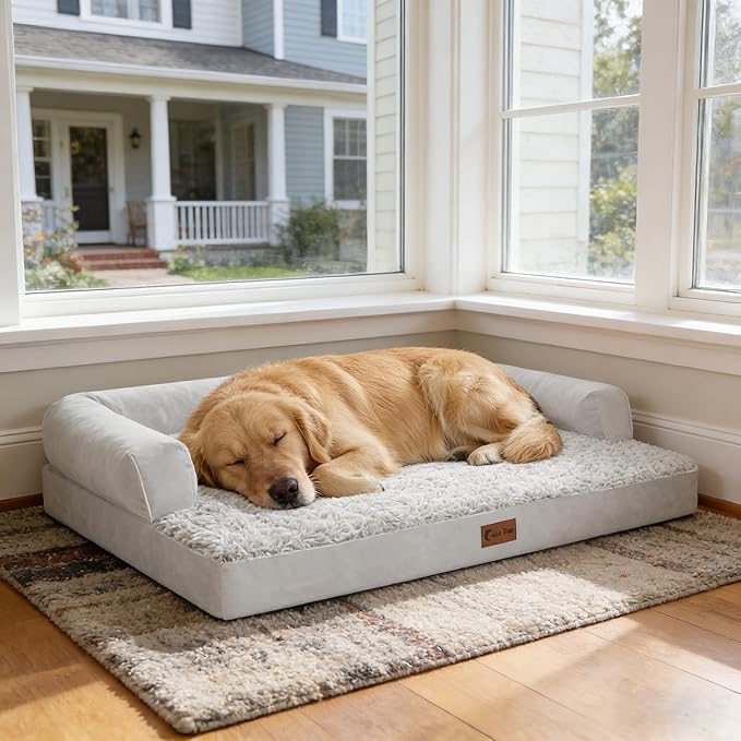 Orthopedic Dog Beds for Large Sized Dogs, Waterproof Egg Crate Foam Medium Dog - Image 9