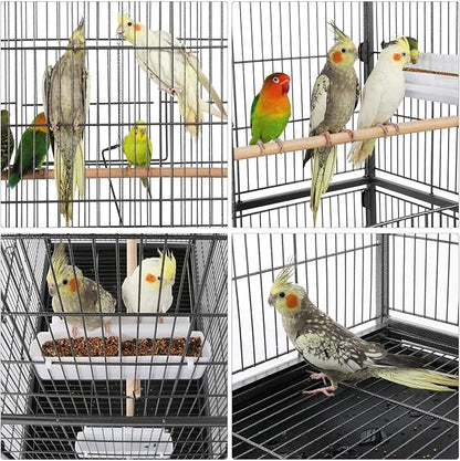 Yaheetech 60.5inch Extra Large Bird Cage Metal Parrot Cage Flight Cage - Image 3
