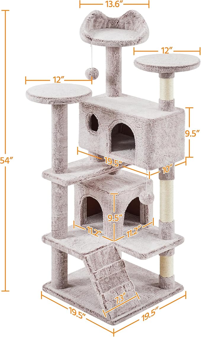Yaheetech 54in Cat Tree, Cat Tower - Image 7
