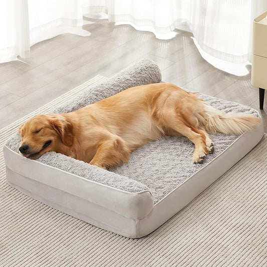 BFPETHOME Orthopedic Dog Beds for Large Dogs-Waterproof Sofa Dog Bed by BFPETHOME